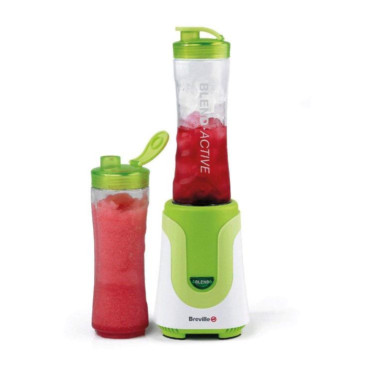 GRADE A1 - As new but box opened - Breville VBL062 Blend-Active Sports Bottle Blender - Green & White