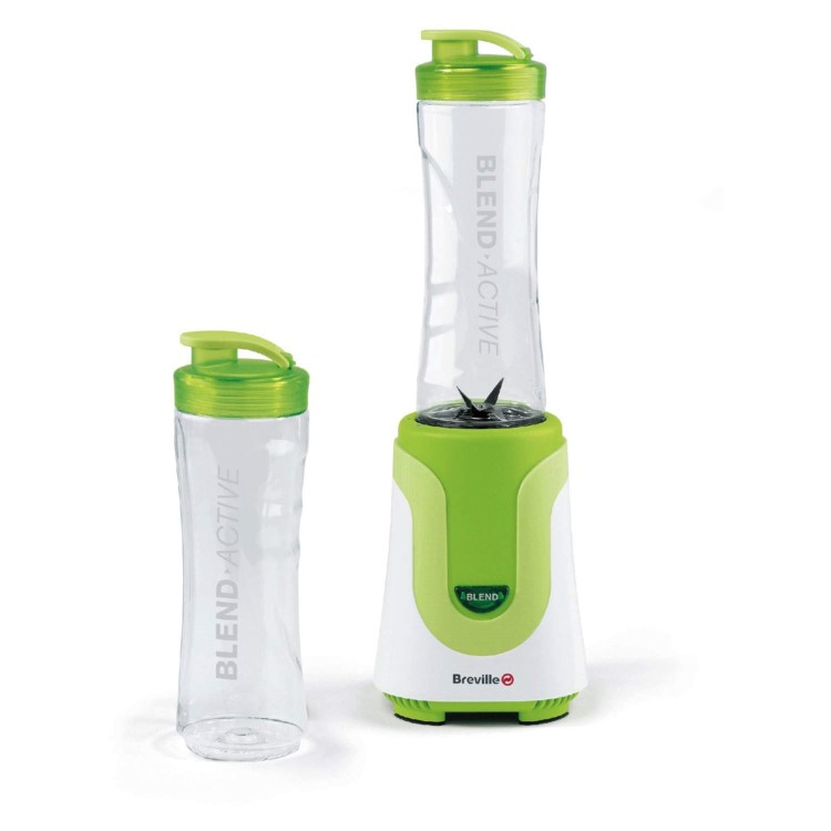 GRADE A1 - As new but box opened - Breville VBL062 Blend-Active Sports Bottle Blender - Green & White