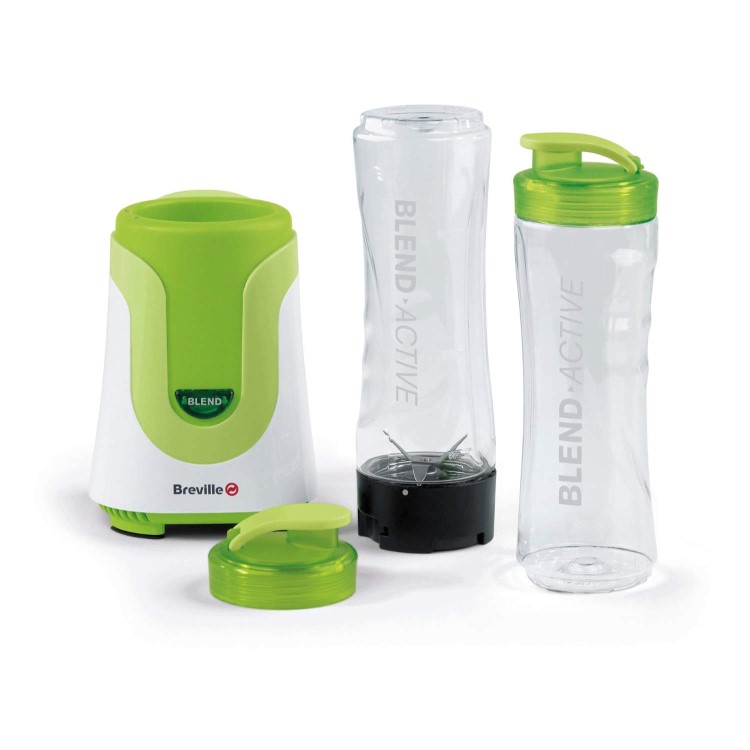 GRADE A1 - As new but box opened - Breville VBL062 Blend-Active Sports Bottle Blender - Green & White
