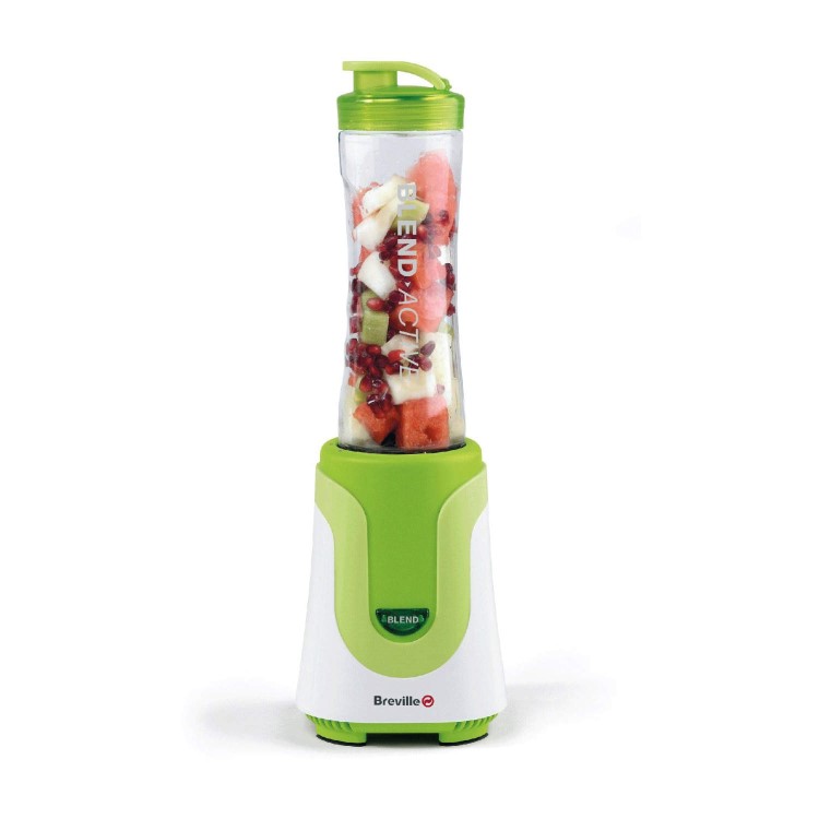 GRADE A1 - As new but box opened - Breville VBL062 Blend-Active Sports Bottle Blender - Green & White