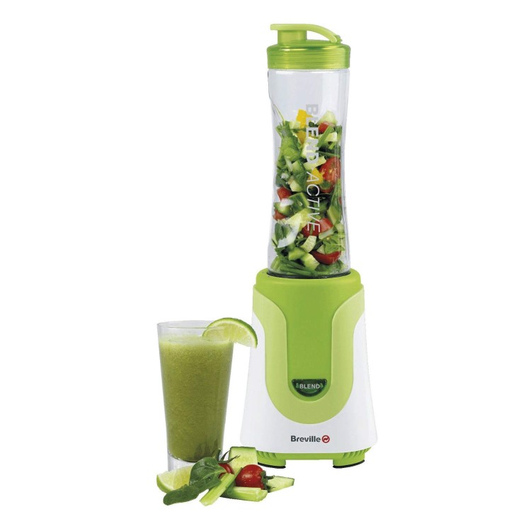 GRADE A1 - As new but box opened - Breville VBL062 Blend-Active Sports Bottle Blender - Green & White