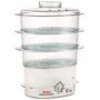 GRADE A1 - Tefal VC100665 Ultracompact 3 Tier Steamer - White