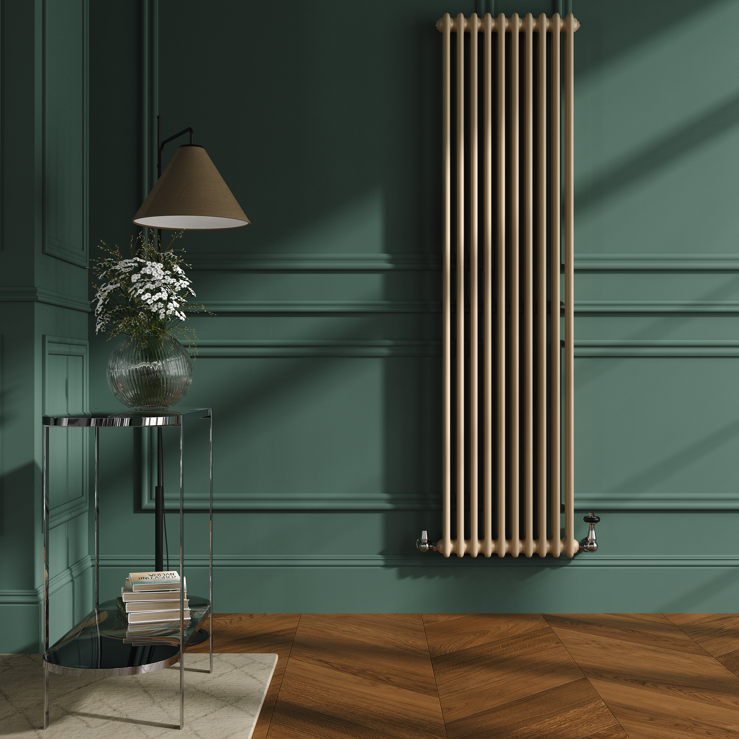 Elk Vertical Double Column Traditional Radiator 1800x470mm 4399 BTU Cast Iron Style