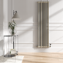 Reggio Linen Vertical Double Column Traditional Radiator 1800x470mm 4399 BTU - Cast Iron Style