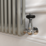 Reggio Smoked Stone Vertical Double Column Traditional Radiator 1800x470mm 4399 BTU - Cast Iron Style