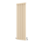Reggio Elk brown Vertical Double Column Traditional Radiator 1800x560mm 5279 BTU - Cast Iron Style