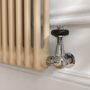 Reggio Elk brown Vertical Double Column Traditional Radiator 1800x560mm 5279 BTU - Cast Iron Style