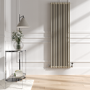 Reggio Linen Vertical Double Column Traditional Radiator 1800x560mm 5279 BTU - Cast Iron Style