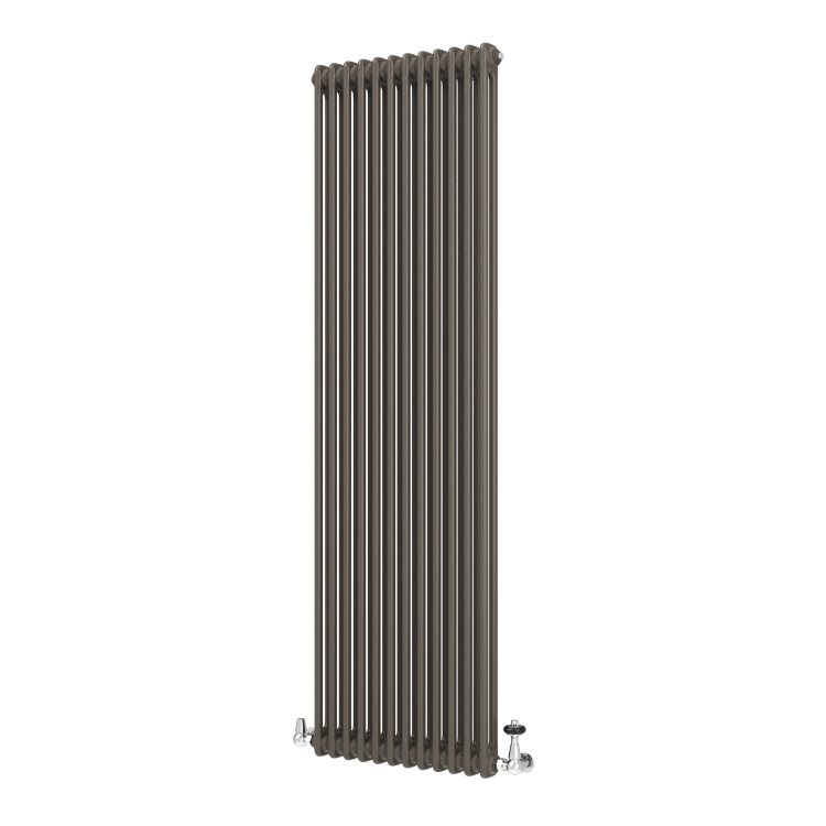 Reggio Russet Vertical Double Column Traditional Radiator 1800x560mm 5279 BTU - Cast Iron Style