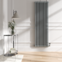 Reggio Salt & Pepper Vertical Double Column Traditional Radiator 1800x560mm 5279 BTU - Cast Iron Style
