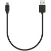 Veho Pebble 20cm Micro USB Cable - Black