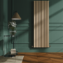 Sorrento Elk brown Vertical Oval Designer Radiator 1800x590mm Double Panel 6229 BTU