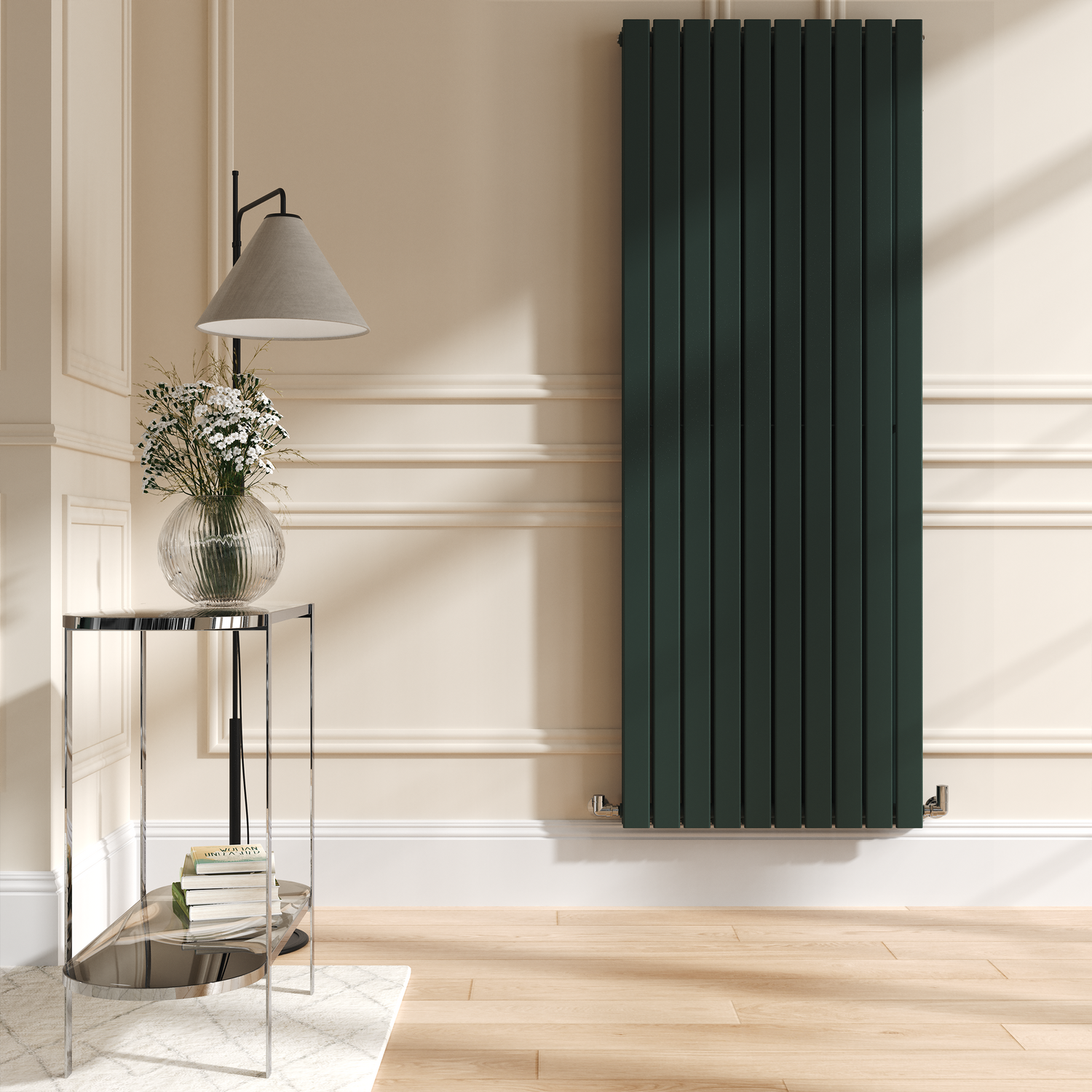 Evergreen Vertical Flat Designer Radiator 1800x680mm Double Panel 6947 BTU
