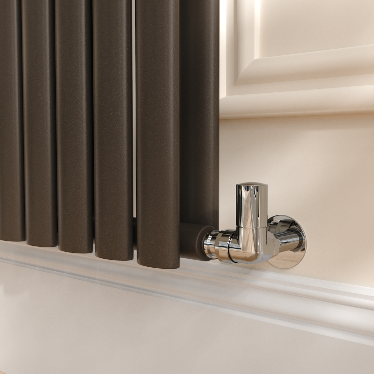 Sorrento Russet Vertical Oval Designer Radiator 1800x590mm Double Panel 6229 BTU