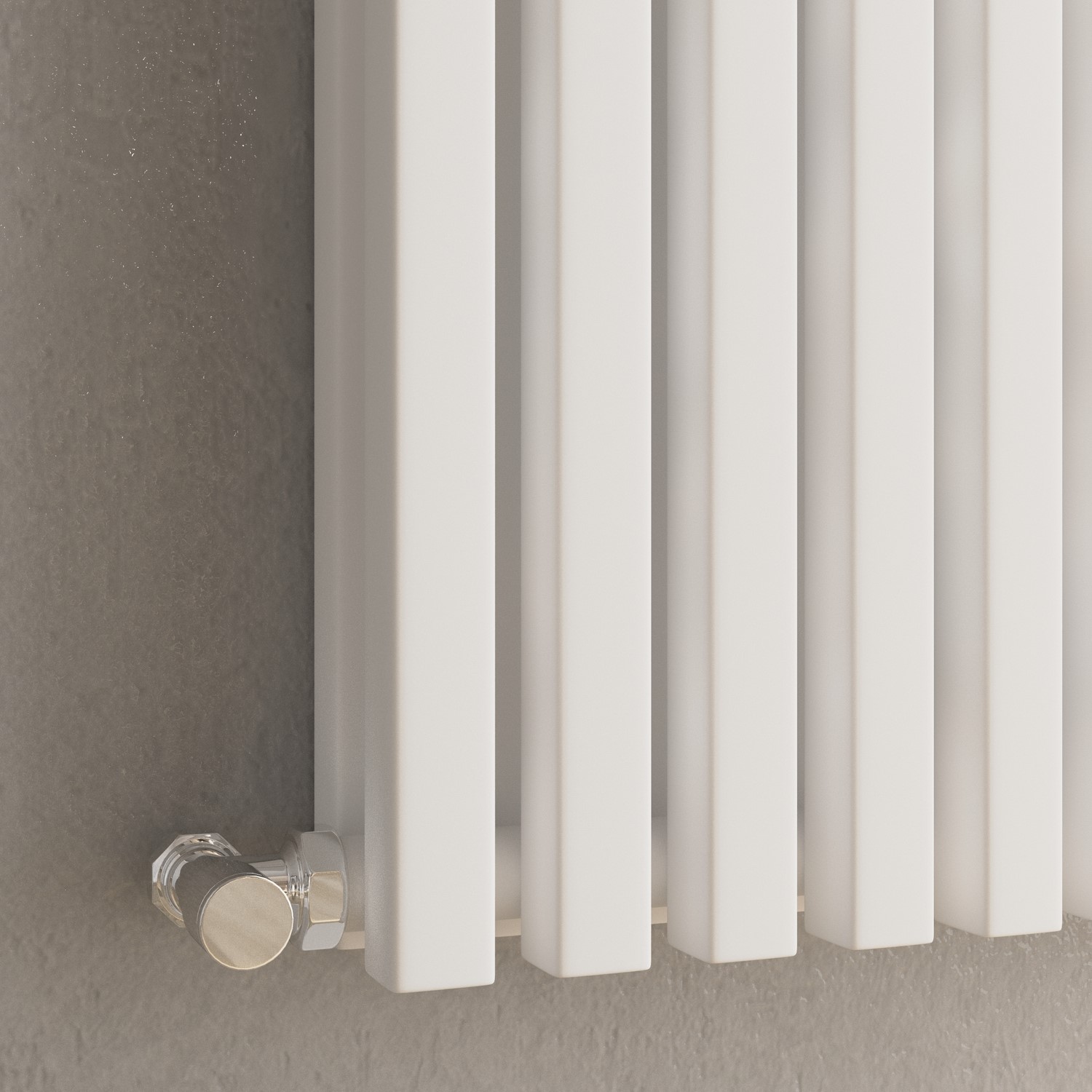 Ravello White Vertical Square Designer Radiator 1800x450mm Double Panel ...