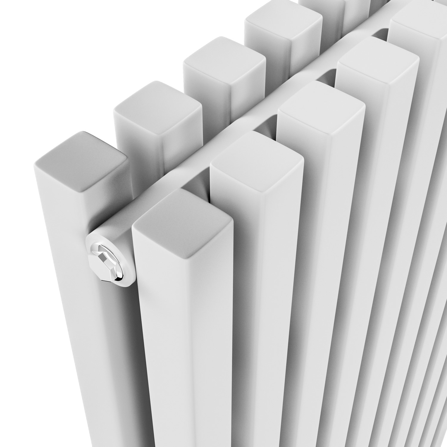 Ravello White Vertical Square Designer Radiator 1800x450mm Double Panel ...