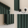 Evergreen Vertical Smart Electric Radiator with Wi-Fi Thermostat - 1.2KW - H1600xW354 - Bathroom Safe