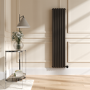 Russet Vertical Smart Electric Radiator with Wi-Fi Thermostat - 1.2KW - H1600xW354 - Bathroom Safe
