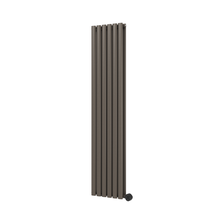 Russet Vertical Smart Electric Radiator with Wi-Fi Thermostat - 1.2KW - H1600xW354 - Bathroom Safe