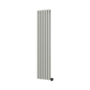Smoked Stone Vertical Smart Electric Radiator with Wi-Fi Thermostat - 1.2KW - H1600xW354 - Bathroom Safe