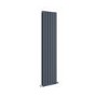 GRADE A1 - Riace Anthracite Vertical Flat Designer Radiator 1600x408mm Double Panel 3687 BTU