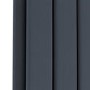 GRADE A1 - Riace Anthracite Vertical Flat Designer Radiator 1600x408mm Double Panel 3687 BTU