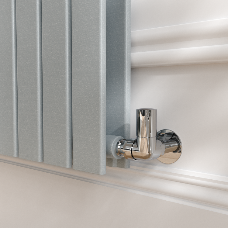 Riace Salt & Pepper Vertical Flat Designer Radiator 1600x408mm Double Panel 3687 BTU