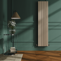 Riace Cleopatra Vertical Flat Designer Radiator 1800x408mm Double Panel 4168 BTU