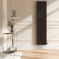 Riace Russet Vertical Flat Designer Radiator 1800x408mm Double Panel 4168 BTU