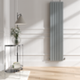 Riace Salt & Pepper Vertical Flat Designer Radiator 1800x408mm Double Panel 4168 BTU