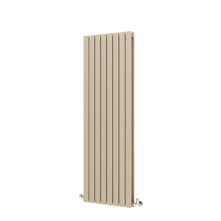 Riace Beige grey Vertical Flat Designer Radiator 1600x544mm Double Panel 4916 BTU