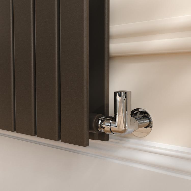 Riace Russet Vertical Flat Designer Radiator 1600x544mm Double Panel 4916 BTU