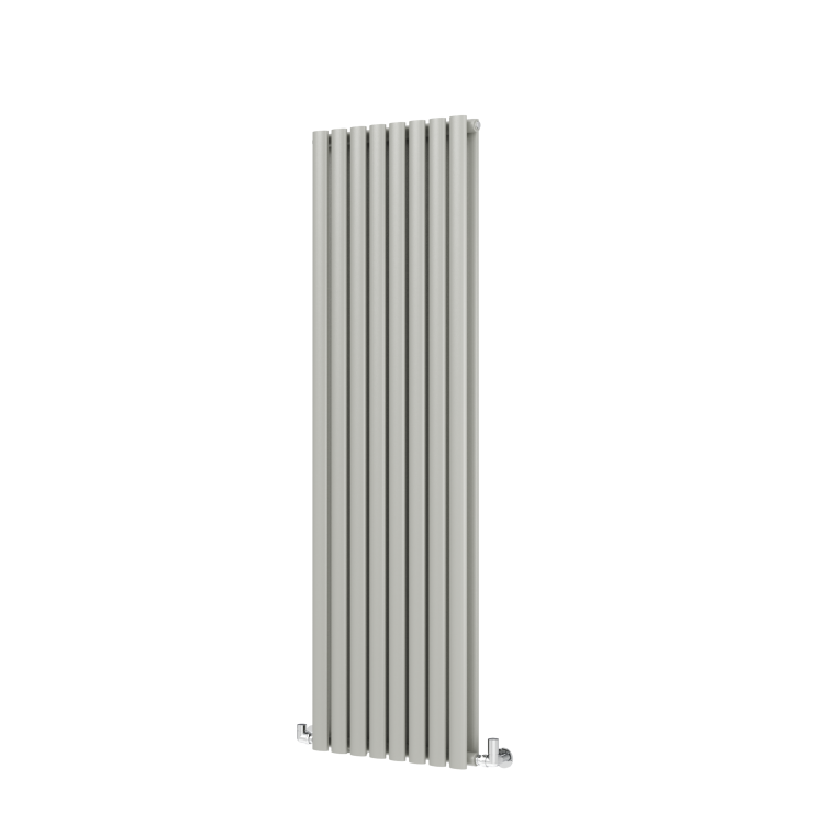 Sorrento Smoked Stone Vertical Oval Designer Radiator 1600x472mm Double Panel 4468 BTU