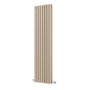 Sorrento Beige grey Vertical Oval Designer Radiator 1800x472mm Double Panel 4983 BTU