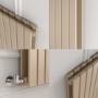 Riace Cleopatra Vertical Flat Designer Radiator 1800x544mm Double Panel 5557 BTU