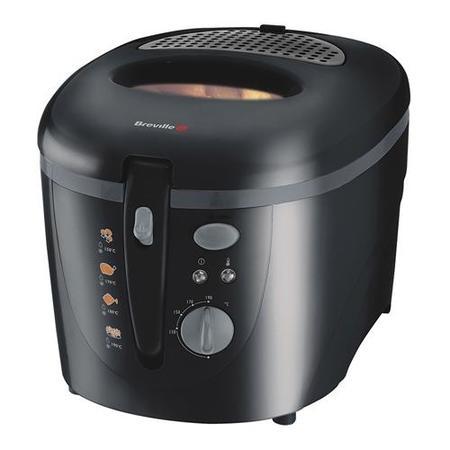 Breville VDF064 Black Plastic Compact Family Deep Fryer 2lt Oil