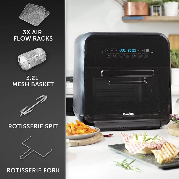 Breville VDF127 Halo Rotisserie 10L Digital 4-in-1 Air Fryer