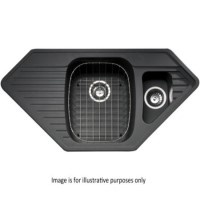 Astracast VE15RIHOMESK Vector 1.5 Bowl Granite ROK Composite Corner Sink in Island Sand
