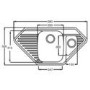 Astracast VE15RWHOMESK Vector 1.5 Bowl Granite ROK Composite Corner Sink in White