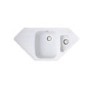 Astracast VE15RWHOMESK Vector 1.5 Bowl Granite ROK Composite Corner Sink in White
