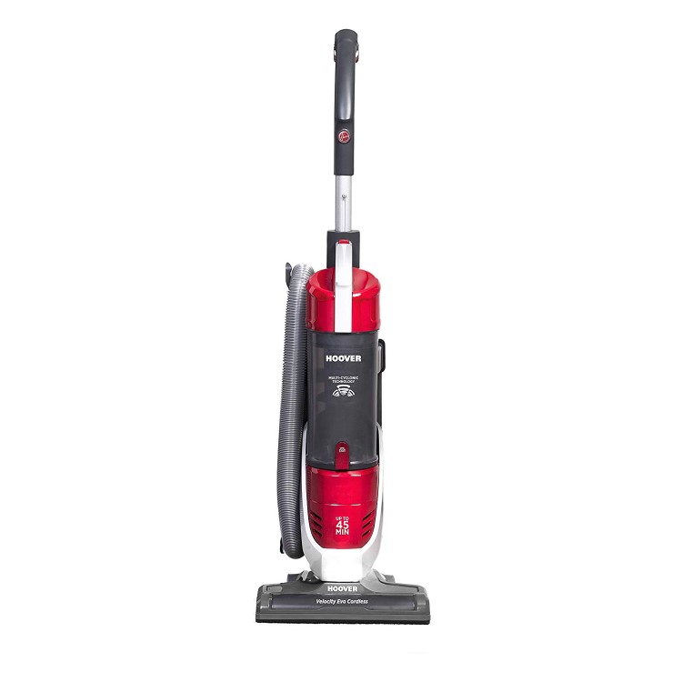 Hoover VE18LIG Velocity Evo Cordless Upright Vacuum Cleaner - Red White & Grey