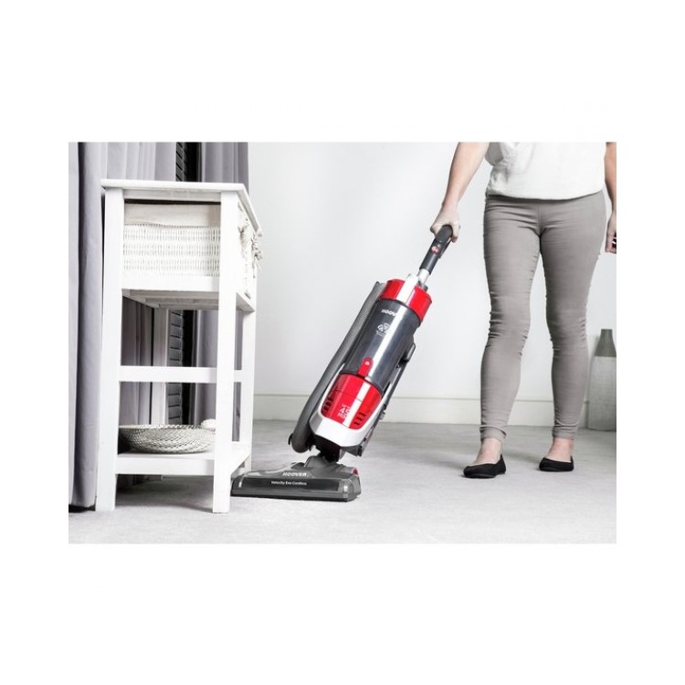 Hoover VE18LIG Velocity Evo Cordless Upright Vacuum Cleaner - Red White & Grey