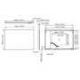 GRADE A1 - Rectangular LED Bathroom Mirror with Bluetooth & Demister 1200 x 800mm - Vela