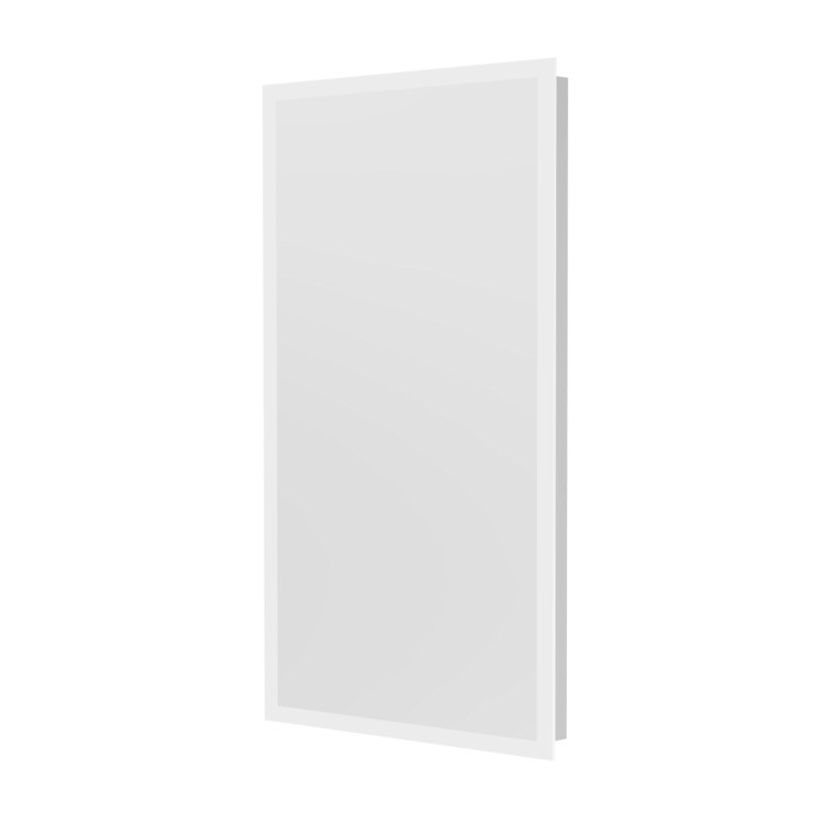 Rectangular Backlit Heated Bathroom Mirror with Lights 700 x 400mm - Vela