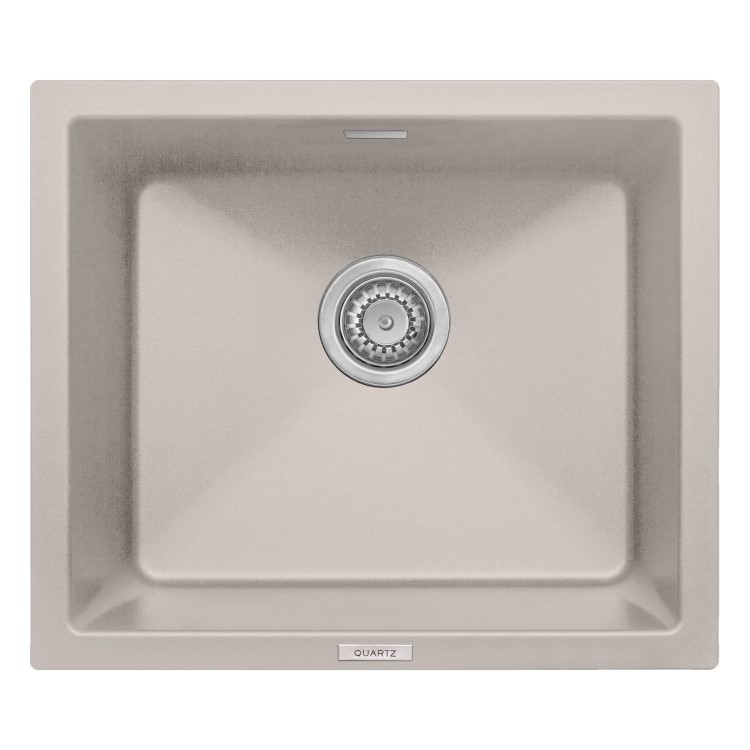 ONLY OPENED - Single Bowl Inset / Undermount White Granite Kitchen Sink 1000mm - Essence