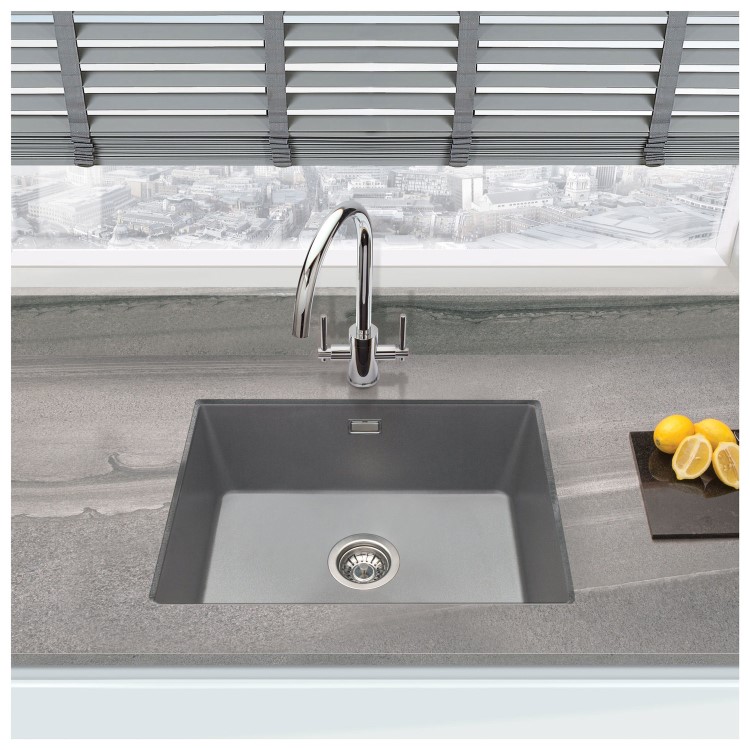 ONLY OPENED De Santii VELINO50 Single Bowl Inset/Undermount Granite Sink