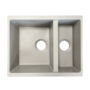 1.5 Bowl Undermount Inset Beige Granite Kitchen Sink with Reversible Drainer - Essence