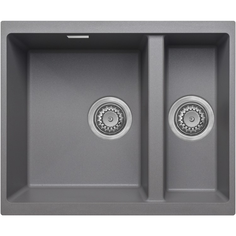 1.5 Bowl Undermount Grey Granite Composite Kitchen Sink Reversible - Essence