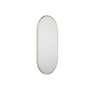 Oval Brass Backlit Heated Bathroom Mirror with Lights 500 x 1000mm - Venus