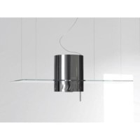 Elica VENEZIA 90cm Stainless Steel Ceiling Mounted Island Cooker Hood With Flat Glass Canopy